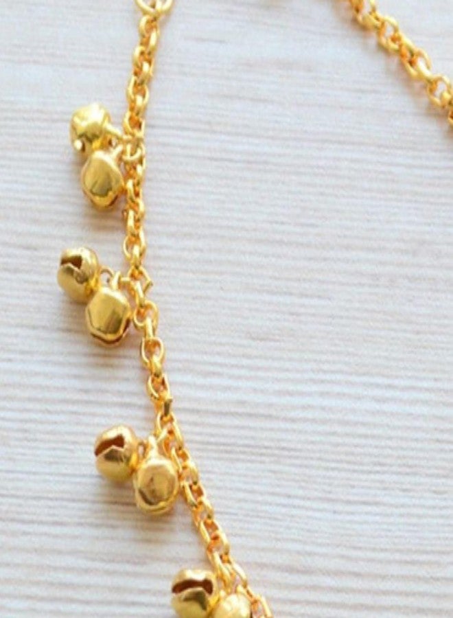 ST logo Ghungroo Jingle Bell Beads for Crafting Hanging & Jewelry Making - Embroidery Material 6 mm (Pack of 150, Golden) - Image 2